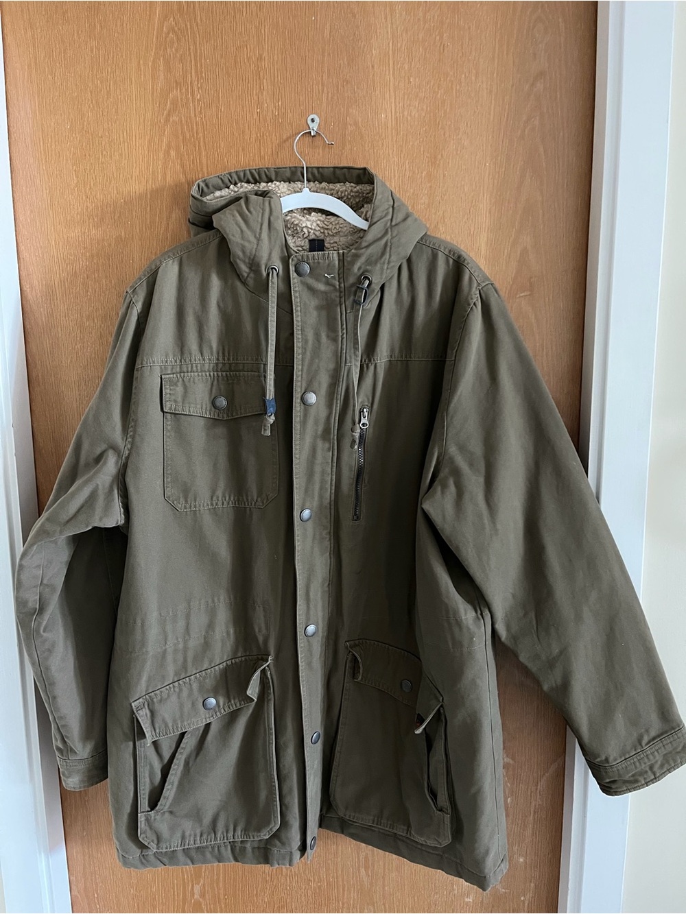 Northwest Olive Green Hooded Field Coat